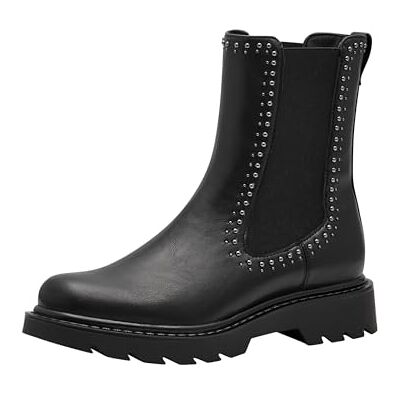 1-25465-43 Tamaris Chelsea damskie, czarny, 38 EU 1-25465-43 Tamaris Chelsea damskie, czarny, 38 EU