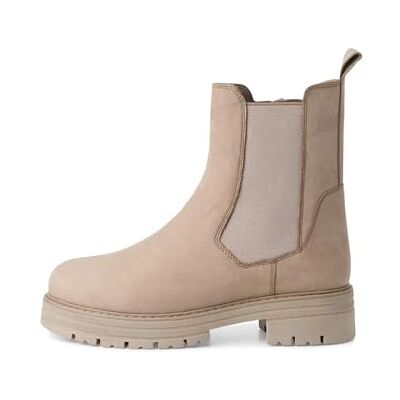 2-25461-43 MARCO TOZZI Damskie botki Zip+Slip , taupe nubuk, 40 EU 2-25461-43 MARCO TOZZI Damskie botki Zip+Slip , taupe nubuk, 40 EU