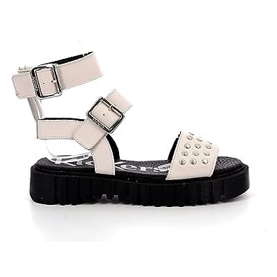 931500-50-3 KICKERS Damskie sandały fanowe, biały, 38 EU 931500-50-3 KICKERS Damskie sandały fanowe, biały, 38 EU