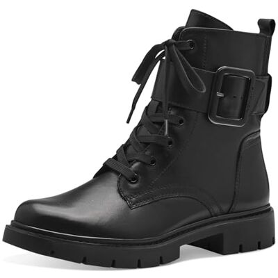 8-85106-43 Tamaris COMFORT damskie botki sznurowane z klamrą na jesień, czarny nappa, 40 EU 8-85106-43 Tamaris COMFORT damskie botki sznurowane z klamrą na jesień, czarny nappa, 40 EU