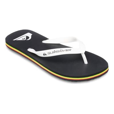 AQYL101325 Quiksilver Męskie sandały Molokai Core, czarne/rasta, 45 EU, Black Rasta, 45 EU AQYL101325 Quiksilver Męskie sandały Molokai Core, czarne/rasta, 45 EU, Black Rasta, 45 EU