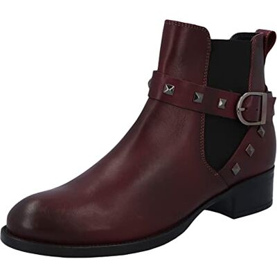 53441-01213 Marc Shoes Damskie botki na co dzień, nubuk, średnie, wkładka: niewyjmowana, Leather Dark Bordo, 38 EU 53441-01213 Marc Shoes Damskie botki na co dzień, nubuk, średnie, wkładka: niewyjmowana, Leather Dark Bordo, 38 EU