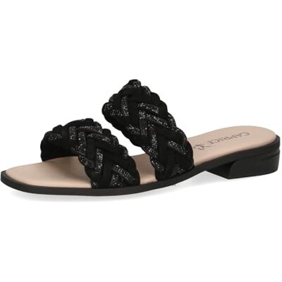 PH-SATIN-1COM-SP-LILAC CAPRICE Damskie 9-27101-42 Mule, czarny zamsz, 42 EU PH-SATIN-1COM-SP-LILAC CAPRICE Damskie 9-27101-42 Mule, czarny zamsz, 42 EU