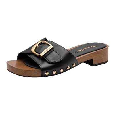 1-27312-46 Tamaris Damskie klapki , czarne, 42 EU 1-27312-46 Tamaris Damskie klapki , czarne, 42 EU
