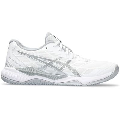 1072A092-100 ASICS Żel-Tactic 12, Sneaker Damski, 44.5 EU, White Pure Silver, 44.5 EU 1072A092-100 ASICS Żel-Tactic 12, Sneaker Damski, 44.5 EU, White Pure Silver, 44.5 EU