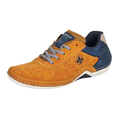07506-68 Rieker Męskie półbuty Low-Top Sneaker 07506, męskie półbuty, luźna wkładka, Żółty kombi, 41 EU 07506-68 Rieker Męskie półbuty Low-Top Sneaker 07506, męskie półbuty, luźna wkładka, Żółty kombi, 41 EU