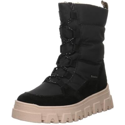 4153-6111 Richter Kinderschuhe Dziewczęce żelazne półdługie kozaki, czarny, 34 EU 4153-6111 Richter Kinderschuhe Dziewczęce żelazne półdługie kozaki, czarny, 34 EU
