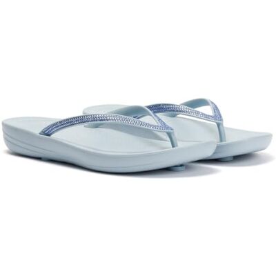 R08-D50 Fitflop Damskie klapki IQUSHION Sparkle, Cloudy Blue, 40 UK, Błękit pochmurny, 42 EU R08-D50 Fitflop Damskie klapki IQUSHION Sparkle, Cloudy Blue, 40 UK, Błękit pochmurny, 42 EU