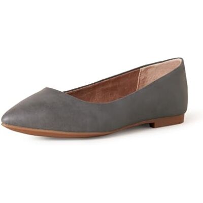 May-CHL-5.5 B US Amazon Essentials Damskie płaskie baleriny ze szpiczastym noskiem, grafitowe, 35.5 EU May-CHL-5.5 B US Amazon Essentials Damskie płaskie baleriny ze szpiczastym noskiem, grafitowe, 35.5 EU
