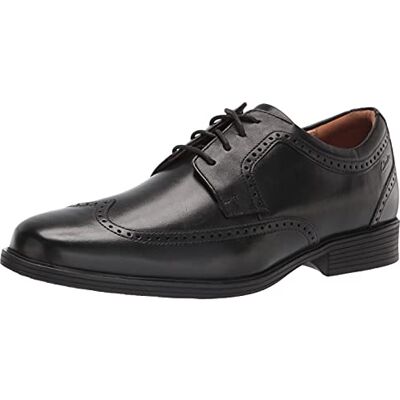 261580097 Clarks Męski Whiddon Wing Oxford, czarny czarna skóra 40 EU 261580097 Clarks Męski Whiddon Wing Oxford, czarny czarna skóra 40 EU
