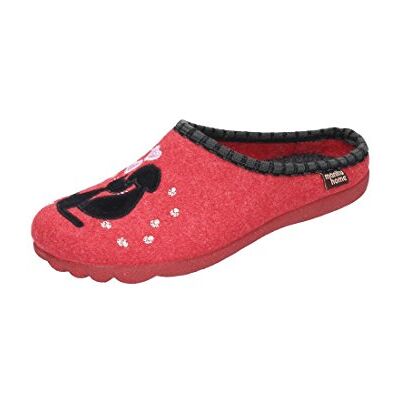 320462_rot Manitu Damskie kapcie domowe pantofle, czerwony czerwony 38 EU 320462_rot Manitu Damskie kapcie domowe pantofle, czerwony czerwony 38 EU
