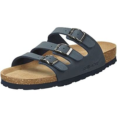 5618_Blau Rohde Alba damskie klasyczne sandały, pantofle, buty letnie, kapcie domowe, wkładka z korka, Ocean 56., 37 eu 5618_Blau Rohde Alba damskie klasyczne sandały, pantofle, buty letnie, kapcie domowe, wkładka z korka, Ocean 56., 37 eu
