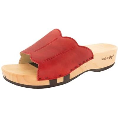 303 Woody Damskie buty drewniane Anna, czerwone, rozmiar 37 EU, czerwony, 37 eu 303 Woody Damskie buty drewniane Anna, czerwone, rozmiar 37 EU, czerwony, 37 eu