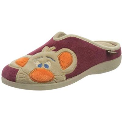 680271_hellgrau Manitu 320447 buty damskie pantofle domowe, czerwony, 34 EU 680271_hellgrau Manitu 320447 buty damskie pantofle domowe, czerwony, 34 EU