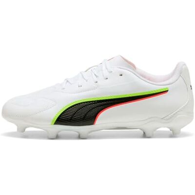 108735 PUMA King 20 Play FG/AG JR buty piłkarskie, biało-świecące czerwono-żółte ostrzeżenie, 4,5 UK, Puma Biały świecący czerwony żółty alert, 4.5 UK 108735 PUMA King 20 Play FG/AG JR buty piłkarskie, biało-świecące czerwono-żółte ostrzeżenie, 4,5 UK, Puma Biały świecący czerwony żółty alert, 4.5 UK