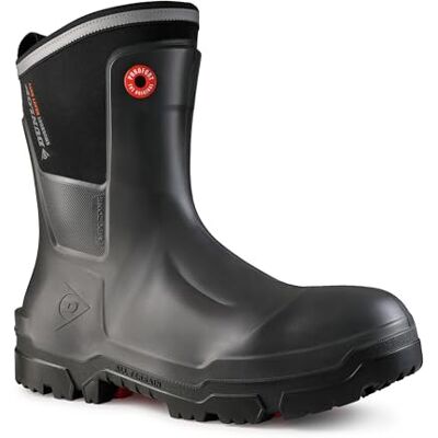 LG8HU01.07 Dunlop Snugboot Kalosze dla mężczyzn i kobiet z kompozytową końcówką bezpieczeństwa antracytowe, wodoodporne, lekkie i trwałe 37-48 EU, czarne, 39/40 EU LG8HU01.07 Dunlop Snugboot Kalosze dla mężczyzn i kobiet z kompozytową końcówką bezpieczeństwa antracytowe, wodoodporne, lekkie i trwałe 37-48 EU, czarne, 39/40 EU