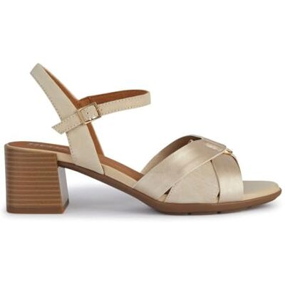 D45RLB022NF Geox Sandały dziewczęce D New Marykarmen B Heeled, Piaskowy złoty, 41 EU D45RLB022NF Geox Sandały dziewczęce D New Marykarmen B Heeled, Piaskowy złoty, 41 EU