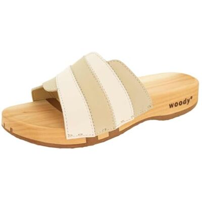 23222 Woody Damskie buty drewniane Jenny, biało-kremowe, rozmiar 36 EU, biały kremowy, 36 EU 23222 Woody Damskie buty drewniane Jenny, biało-kremowe, rozmiar 36 EU, biały kremowy, 36 EU