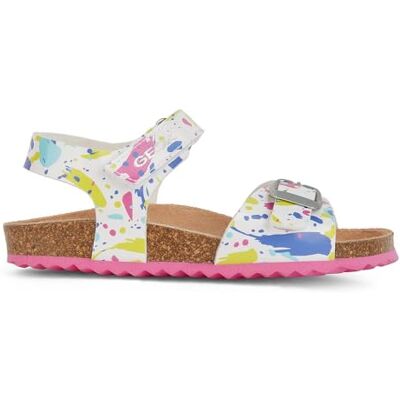 J028MC000HH Geox Dziewczęce J Adriel Girl C sandały, biały fuksja, 33 EU J028MC000HH Geox Dziewczęce J Adriel Girl C sandały, biały fuksja, 33 EU
