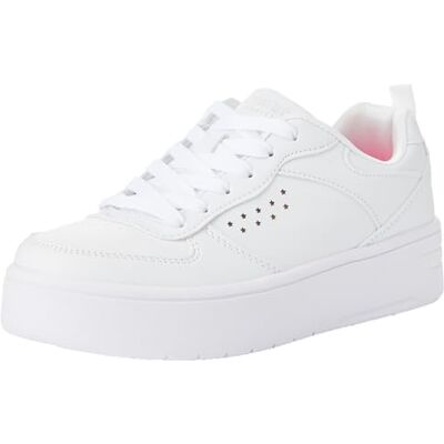 310197L Skechers Dziewczęce buty sportowe, Białe syntetyczne białe wykończenie, 37.5 EU 310197L Skechers Dziewczęce buty sportowe, Białe syntetyczne białe wykończenie, 37.5 EU