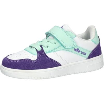 536257 Lico Chad Vs Sneaker buty dziecięce, uniseks, biały, miętowy, fioletowy, 38 EU 536257 Lico Chad Vs Sneaker buty dziecięce, uniseks, biały, miętowy, fioletowy, 38 EU