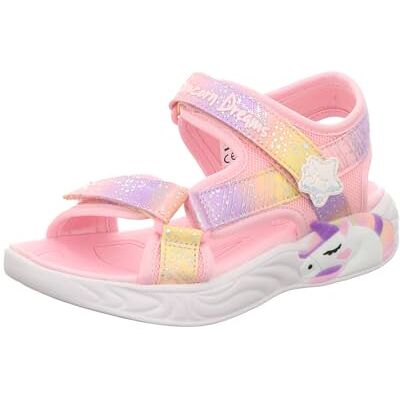 302682L Skechers Sandały dziewczęce, jasnoróżowe tekstylne/wielokolorowe wykończenie, 35, Jasnoróżowe tekstylne wykończenie, 35 EU 302682L Skechers Sandały dziewczęce, jasnoróżowe tekstylne/wielokolorowe wykończenie, 35, Jasnoróżowe tekstylne wykończenie, 35 EU