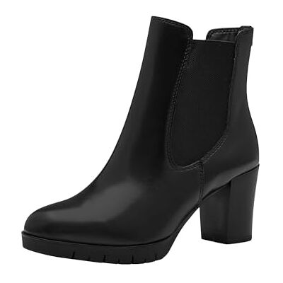 1-25416-43 Tamaris Chelsea damski obcas blokowy, czarny, 36 EU 1-25416-43 Tamaris Chelsea damski obcas blokowy, czarny, 36 EU