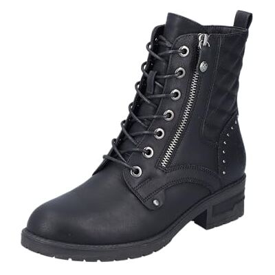 91611-00 Rieker Damskie buty sznurowane 91611, czarny, 38 EU 91611-00 Rieker Damskie buty sznurowane 91611, czarny, 38 EU