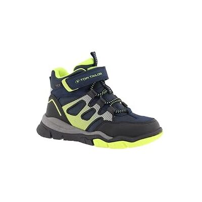 6370010002 Tom Tailor Kids Chłopięce modne buty, Black Navy Lime, 35 EU 6370010002 Tom Tailor Kids Chłopięce modne buty, Black Navy Lime, 35 EU
