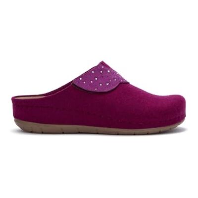 F301772043350 Scholl Brugia Damskie pantofle, 35 EU, Magenta, 35 EU F301772043350 Scholl Brugia Damskie pantofle, 35 EU, Magenta, 35 EU