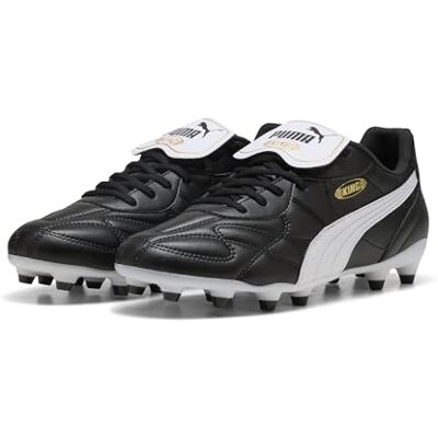 108472 PUMA Unisex King Top Fg/Ag Buty piłkarskie, Puma Czarny PUMA Biały PUMA Złoto, 41 EU 108472 PUMA Unisex King Top Fg/Ag Buty piłkarskie, Puma Czarny PUMA Biały PUMA Złoto, 41 EU