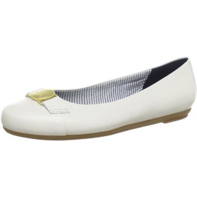 FW56815242 Tommy Hilfiger CCILIA 2 baleriny damskie, biały biały Whisper White 121-40 EU FW56815242 Tommy Hilfiger CCILIA 2 baleriny damskie, biały biały Whisper White 121-40 EU