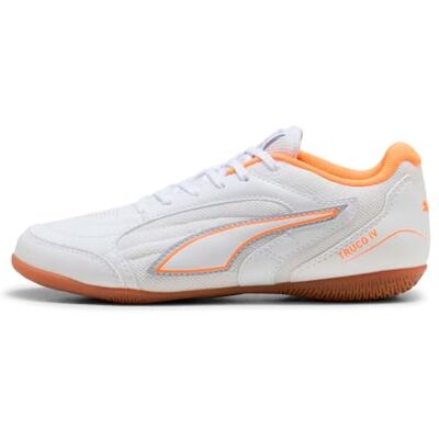 108970 PUMA TRUCO IV JR buty piłkarskie, biało-pomarańczowe, świecące srebro, 4,5 UK, Puma Biały pomarańczowy świecący żywy srebrny, 4.5 UK 108970 PUMA TRUCO IV JR buty piłkarskie, biało-pomarańczowe, świecące srebro, 4,5 UK, Puma Biały pomarańczowy świecący żywy srebrny, 4.5 UK