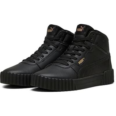 401454 PUMA Damskie trampki Carina 2.0 MidSneaker, 3 0 Czarne Złoto, 40.5 EU 401454 PUMA Damskie trampki Carina 2.0 MidSneaker, 3 0 Czarne Złoto, 40.5 EU
