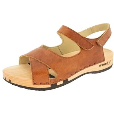 21222 Woody Damskie buty drewniane Gloria, brązowy szafran, 38 EU, Saforbraun, 38 EU 21222 Woody Damskie buty drewniane Gloria, brązowy szafran, 38 EU, Saforbraun, 38 EU