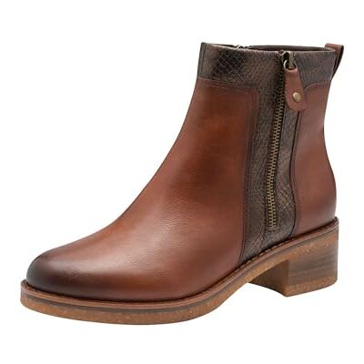 2-25064-43 MARCO TOZZI Damskie buty z miękką wyściółką Feel Me ze skóry, Cognac Comb, 40 EU 2-25064-43 MARCO TOZZI Damskie buty z miękką wyściółką Feel Me ze skóry, Cognac Comb, 40 EU
