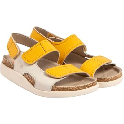1388 ART Biarritz, Sandały Unisex Dorosły, Żółty krem Nappa, 41 EU 1388 ART Biarritz, Sandały Unisex Dorosły, Żółty krem Nappa, 41 EU