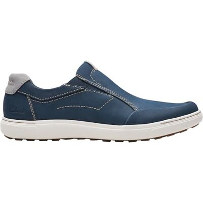 261768927 Clarks Męskie mokasyny Mapstone Step Flat, Granatowy nubuk, 39.5 EU 261768927 Clarks Męskie mokasyny Mapstone Step Flat, Granatowy nubuk, 39.5 EU