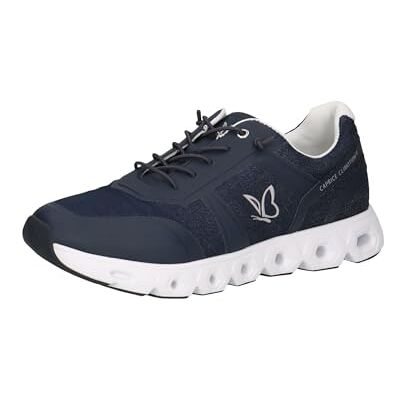 9-23605-43 CAPRICE Damskie sneakersy płaskie ze sznurowadłami, wegańskie, jeans comb, 39 EU 9-23605-43 CAPRICE Damskie sneakersy płaskie ze sznurowadłami, wegańskie, jeans comb, 39 EU