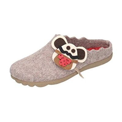 320459_beige Manitu Damskie kapcie domowe pantofle, beżowy beżowy 37 eu 320459_beige Manitu Damskie kapcie domowe pantofle, beżowy beżowy 37 eu