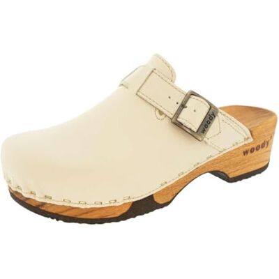 6526 Woody Damskie buty drewniane Manu, kremowe, rozmiar 38 EU, kremowy, 38 EU 6526 Woody Damskie buty drewniane Manu, kremowe, rozmiar 38 EU, kremowy, 38 EU