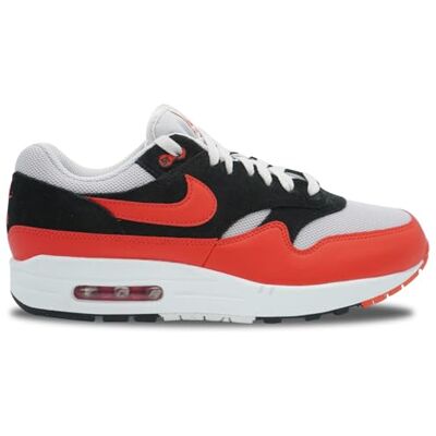 FZ5808-015 NIKE Air Max 1 Essential Sneaker męskie, 47 EU, Vast Grey Lt Crimson Black, 47 EU FZ5808-015 NIKE Air Max 1 Essential Sneaker męskie, 47 EU, Vast Grey Lt Crimson Black, 47 EU