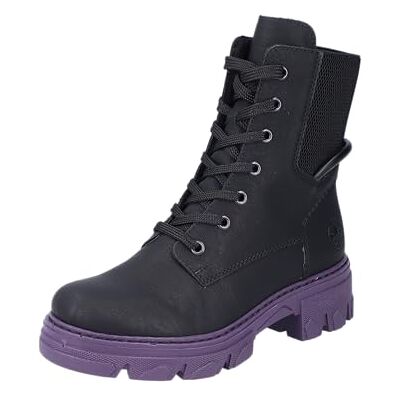 74631-01 Rieker Damskie buty sznurowane 74631, czarny, 38 EU 74631-01 Rieker Damskie buty sznurowane 74631, czarny, 38 EU