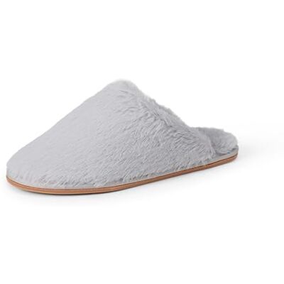 AEWM61574_Grey Amazon Essentials damskie Aewm61574 puszyste pluszowe kapcie, szary, 7 US AEWM61574_Grey Amazon Essentials damskie Aewm61574 puszyste pluszowe kapcie, szary, 7 US