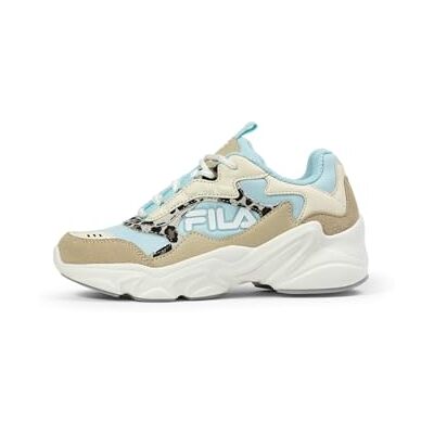FFT0136 FILA COLLENE Logo Teens Sneaker, Antique White-Blue Glow, 39 EU, Antique White Blue Glow, 39 EU FFT0136 FILA COLLENE Logo Teens Sneaker, Antique White-Blue Glow, 39 EU, Antique White Blue Glow, 39 EU