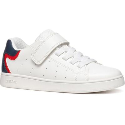 J36LSA000BC Geox J Eclyper Sneaker chłopięce, Biały, niebieski, 2 UK J36LSA000BC Geox J Eclyper Sneaker chłopięce, Biały, niebieski, 2 UK