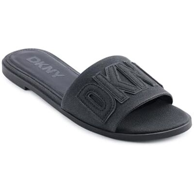 K1500528 DKNY Willow-Flat Slide sandały damskie, czarny, 35 EU K1500528 DKNY Willow-Flat Slide sandały damskie, czarny, 35 EU