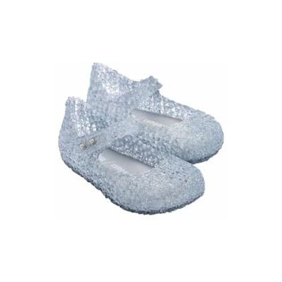 122586 Melissa Dziewczęce mini dzwonki papierowe Bb płaskie sandały, Przezroczysty, 19/19.5 EU 122586 Melissa Dziewczęce mini dzwonki papierowe Bb płaskie sandały, Przezroczysty, 19/19.5 EU