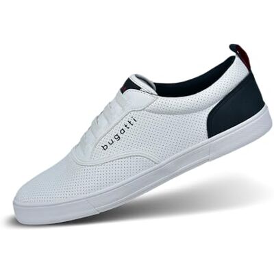 321-ASS02-5000-2000 bugatti Męskie buty sportowe Bequeme Schnürschuh Memory Foam Elegante Casual Easy Fit Sneaker Aus Austauschbaren Einlegesohlen sznurowane buty, biały, 40 EU 321-ASS02-5000-2000 bugatti Męskie buty sportowe Bequeme Schnürschuh Memory Foam Elegante Casual Easy Fit Sneaker Aus Austauschbaren Einlegesohlen sznurowane buty, biały, 40 EU
