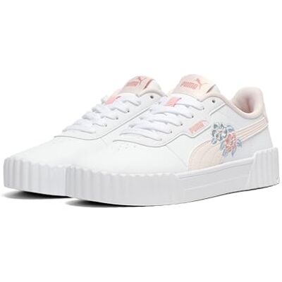 405624 PUMA Carina 3.0 Floral JR Sneaker, biały kwiat jaśminu piana morska, 3 UK, Puma Biały kwiat jaśminu piana morska, 35.5 EU 405624 PUMA Carina 3.0 Floral JR Sneaker, biały kwiat jaśminu piana morska, 3 UK, Puma Biały kwiat jaśminu piana morska, 35.5 EU